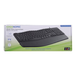 TNB Ergonomic Keyboard With Keypad Ergonomic Wave Form To Optimize Movement Relieves The Wrists redeal.fr