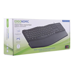 TNB Ergonomic Keyboard With Keypad Ergonomic Wave Form To Optimize Movement Relieves The Wrists redeal.fr