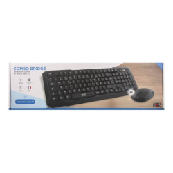 TNB COMBO Bridge Wireless Keyboard + Mouse Combo Azerty Robust And Compact Products Wireless Keyboard With 105 Comfort Keys