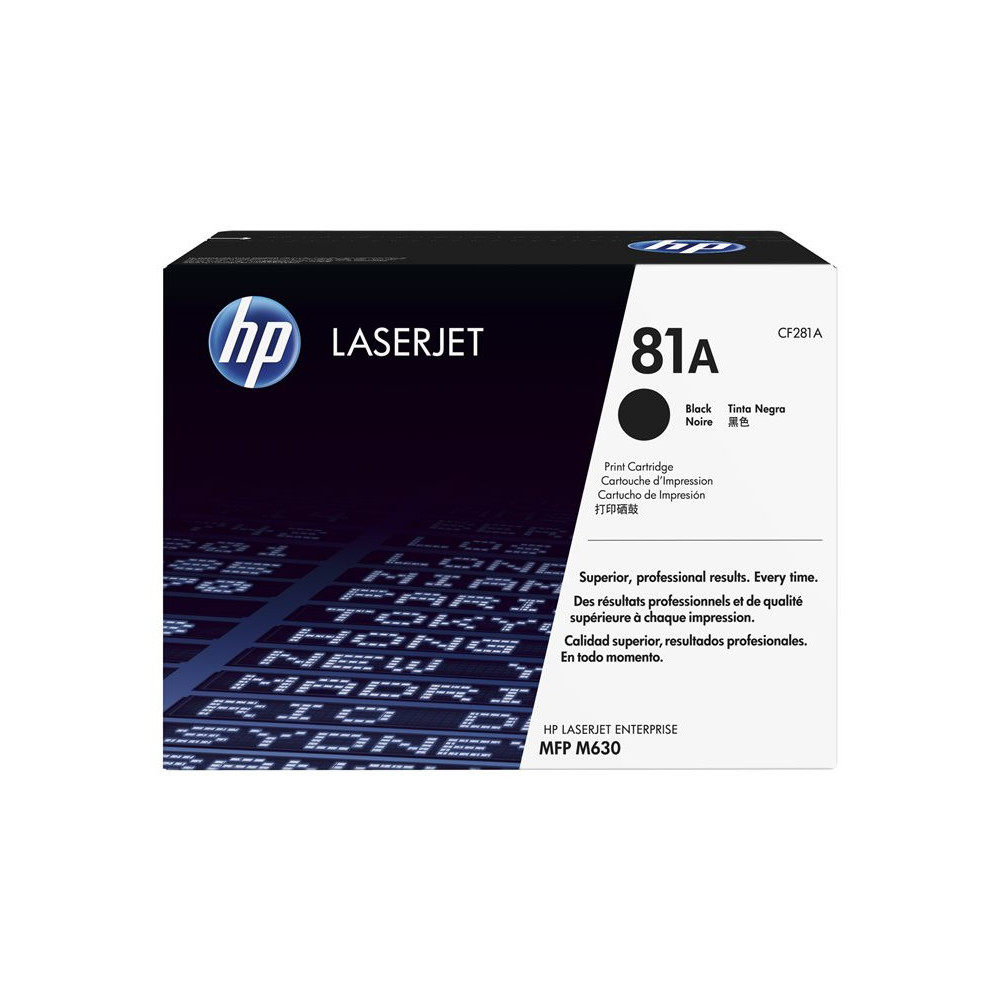 HP 81A original Toner cartridge CF281A black standard capacity 10.500 pages 1-pack