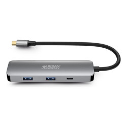 URBAN FACTORY Hubee 4in1 Hub Usb-C Avec 2 USB-A / 1 HDMI 4K Et 1 USB-C 100W Pd redeal.fr