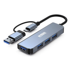 URBAN FACTORY Mining USB-A/C Hub With 4 USB-A 3.0 Ports redeal.fr