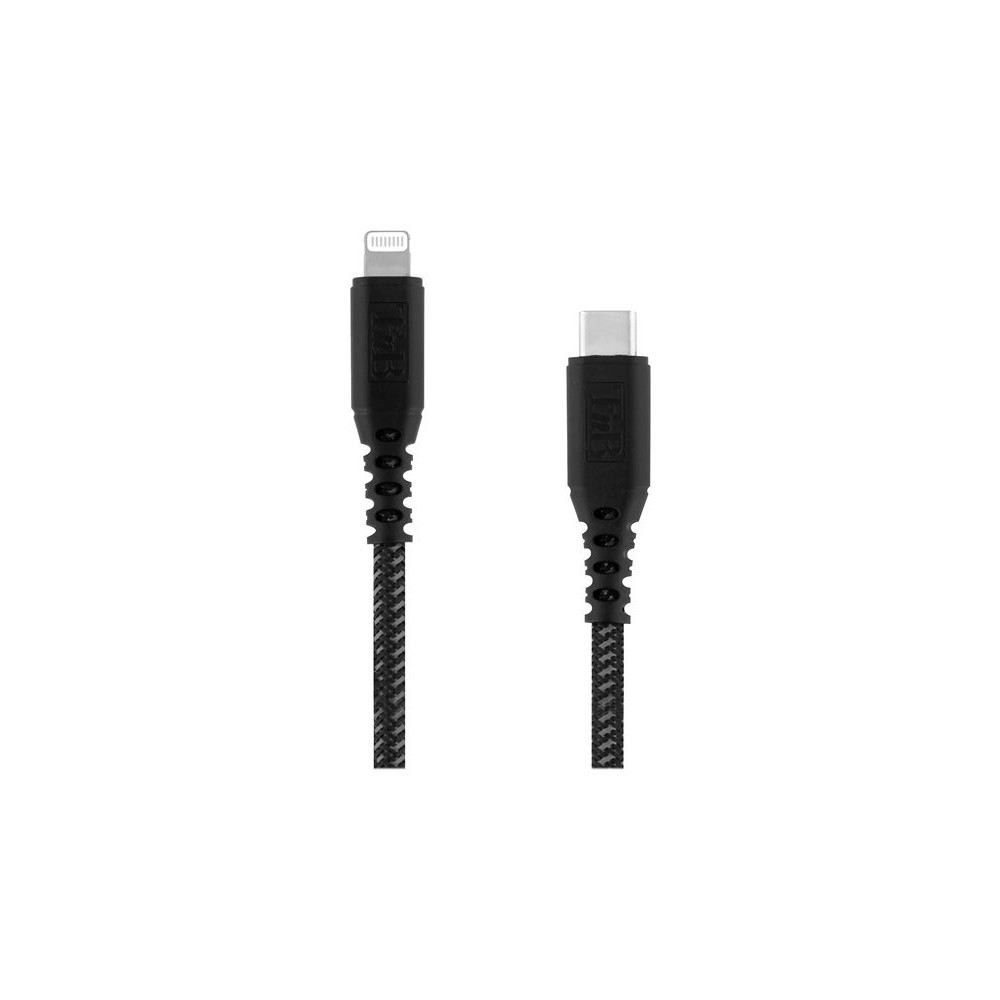 TNB XTREMWORK USB-C/Lightning Cable 1.5m Black/Grey redeal.fr