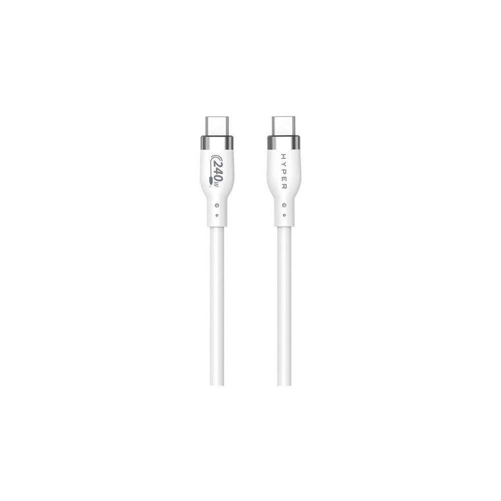 TARGUS HYPER 1M Silicone 240W USB-C Charging Cable - White redeal.fr