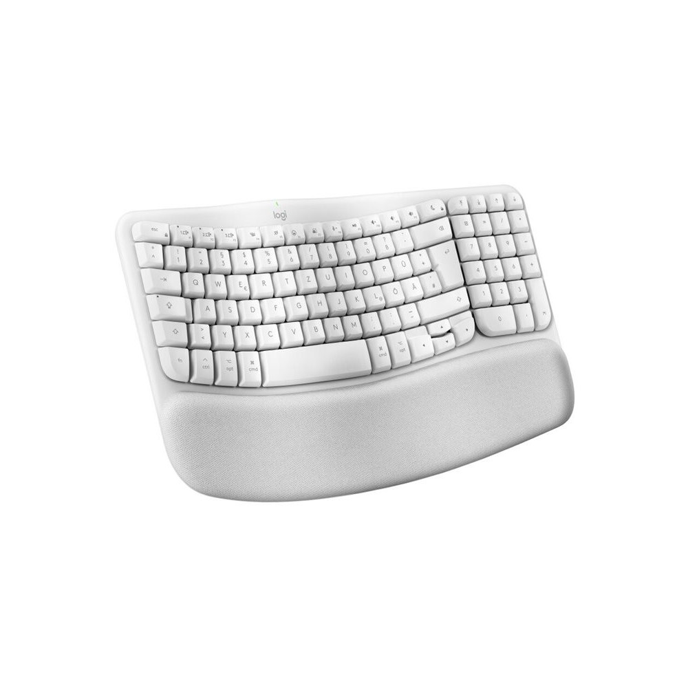 LOGITECH Wave Keys Wireless Ergonomic Keyboard - OFFWHITE (FR) redeal.fr