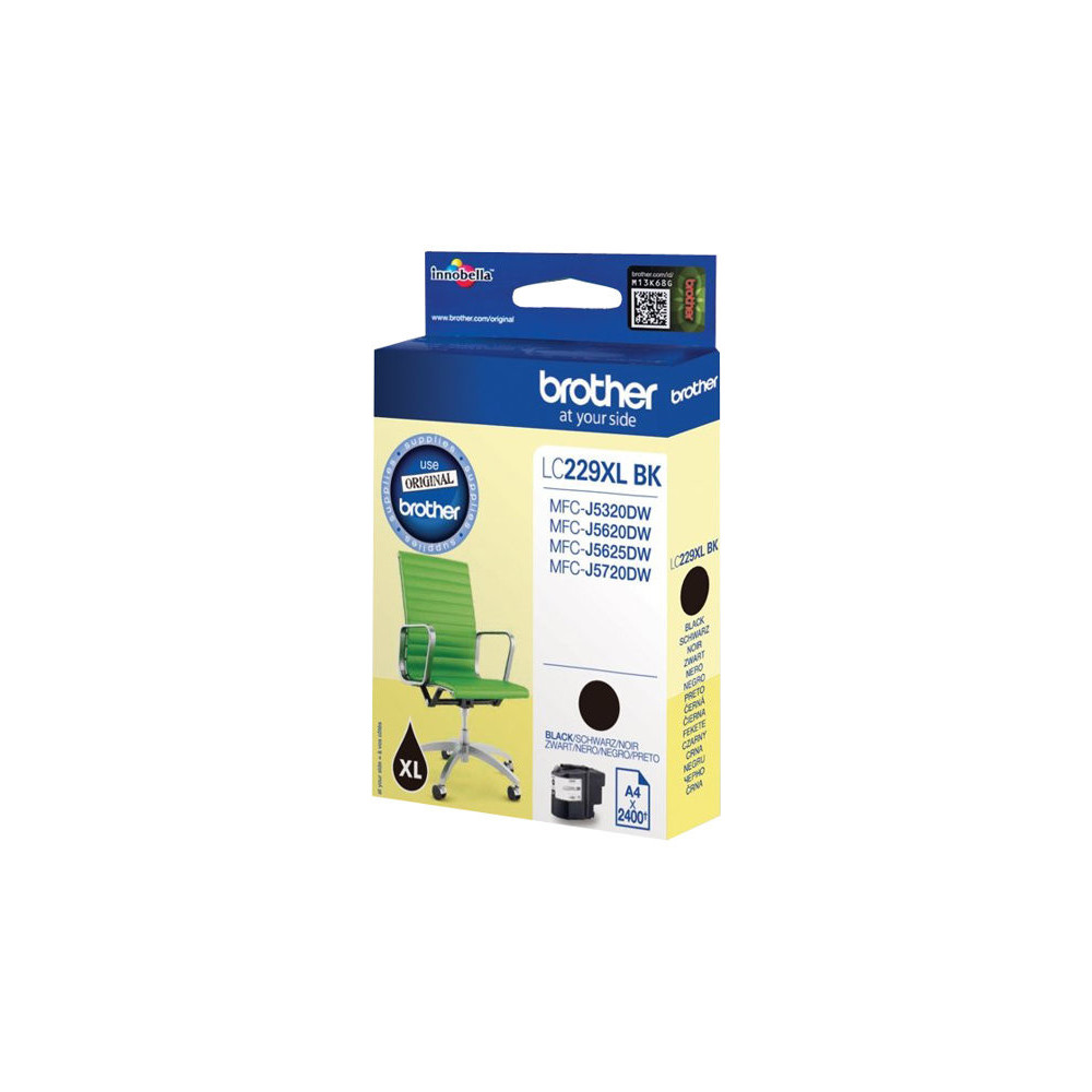 BROTHER LC-229XL cartouche d encre noir haute capacité 2400 pages pack de 1