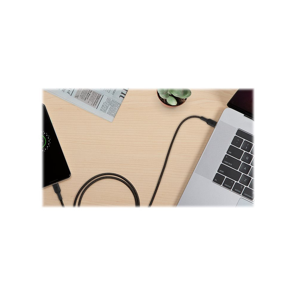 BELKIN BOOST CHARGE USB-C to USB-C Cable Braided 2m Black redeal.fr