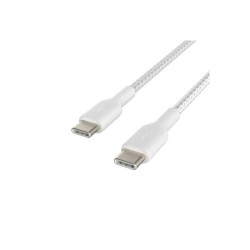 BELKIN BOOST CHARGE USB-C to USB-C Cable Braided 2m White redeal.fr