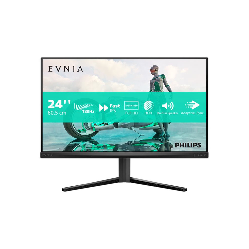 PHILIPS 24M2N3200S/00 Écran gaming - 24p - 1920 x 1080 Full HD (1080p) 180 Hz - IPS - 300 cd/m²HDR10 - 0.5 ms - 2xHDMI - DP - HP