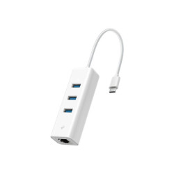 TP-LINK UE330C USB 3.0 Type-C to Gigabit Ethernet Network Adapter with 3-Port USB 3.0 Type-A Hub redeal.fr