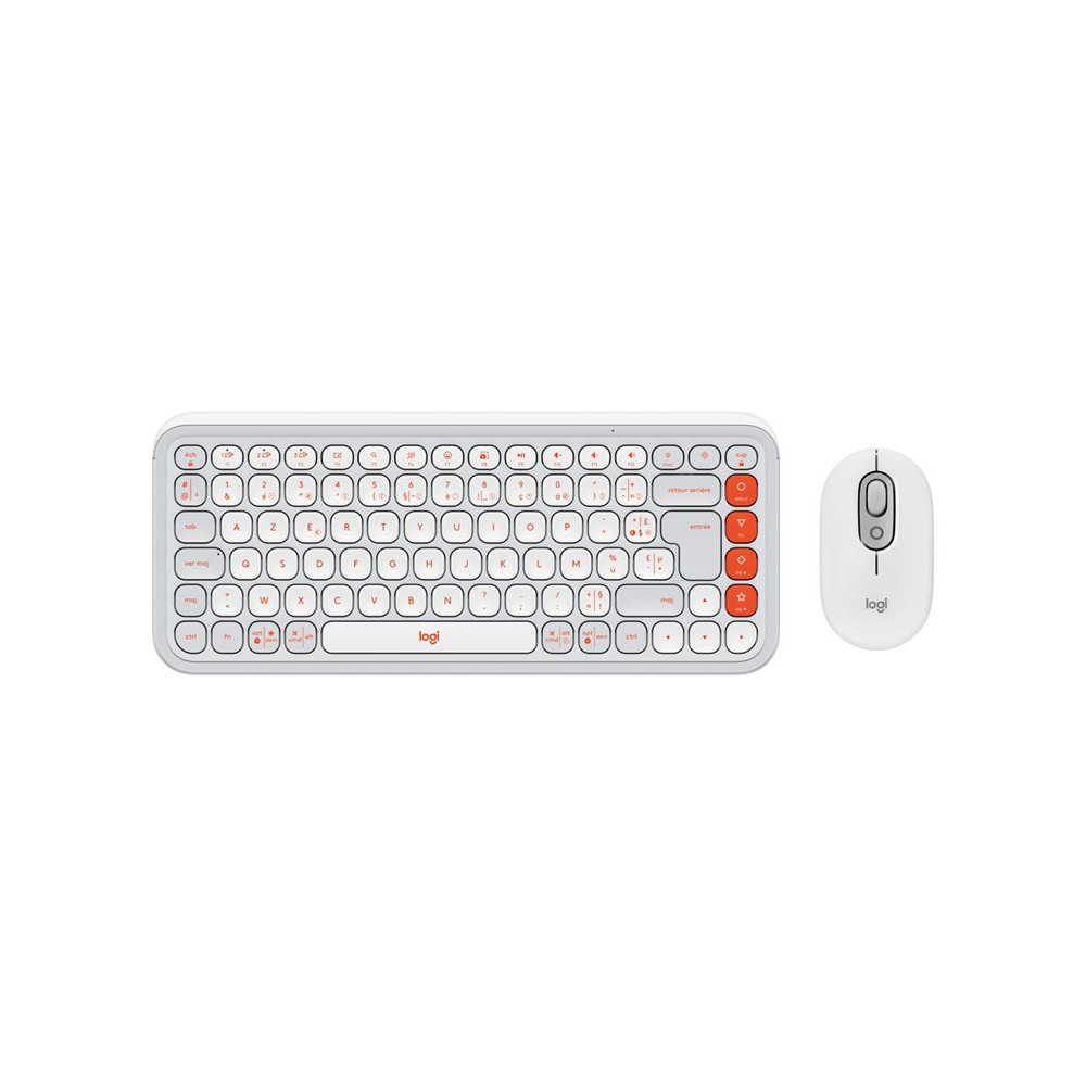 LOGITECH POP ICON COMBO - OFF WHITE (FR) redeal.fr