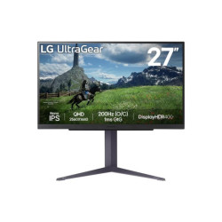 LG UltraGear 27GS85Q-B - 27p - 2560 x 1440 QHD 180 Hz - Nano IPS - 400 cd/m2 - DisplayHDR 400 - 1 ms - 2xHDMI DisplayPort