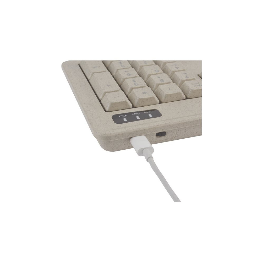 MCL kit clavier + souris sans fil rechargeable bioplastique redeal.fr