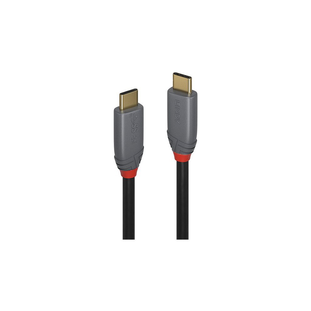 LINDY 2m USB 3.2 Type C Cable 5A PD Anthra Line redeal.fr