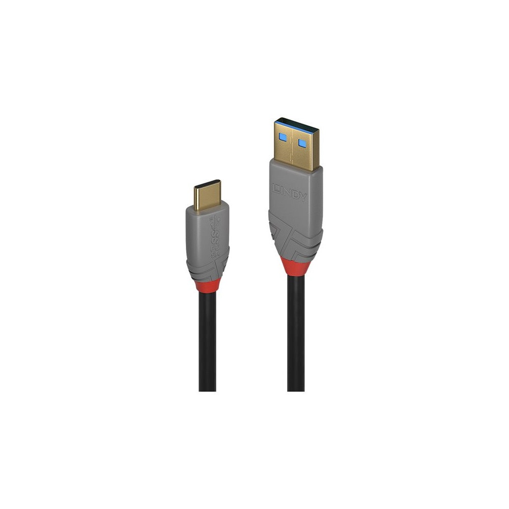 LINDY 3m USB 3.2 Type A to C Cable 5A PD Anthra Line redeal.fr