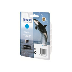EPSON T7602 cartouche dencre cyan haute capacité 25,9ml 2196 pages pack de 1