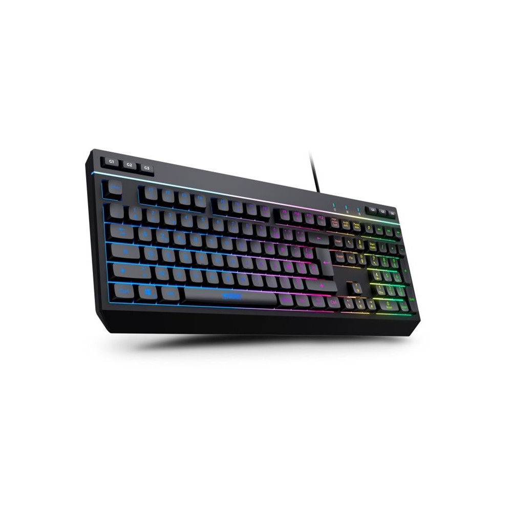 URBAN FACTORY Kabee Pro Wired USB-A Keyboard With 6 Macro Keys And 19 Anti-Ghosting Keys - Windows redeal.fr