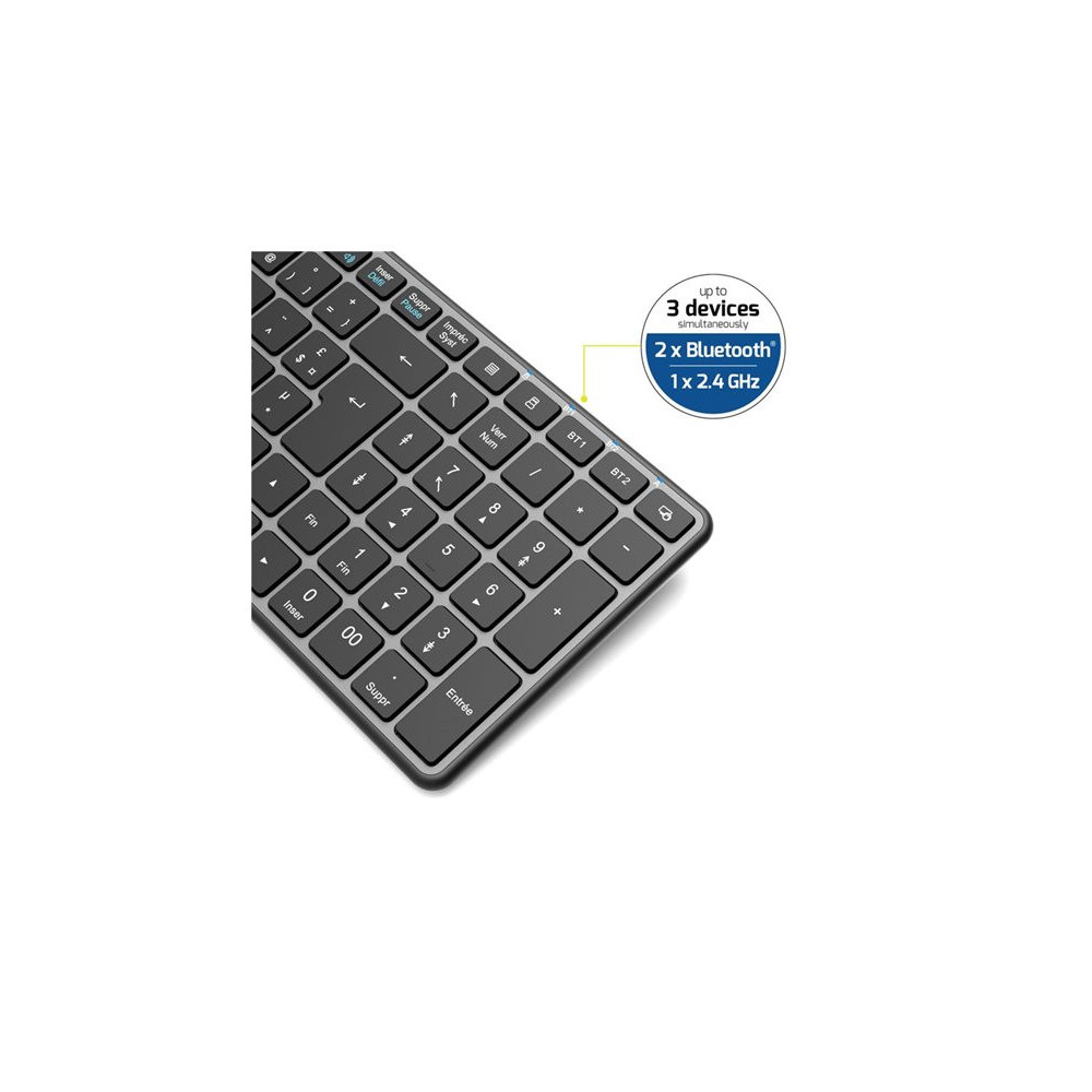 PORT DESIGNS Keyboard Compact Pro Rechargeable Bluetooth (FR) redeal.fr