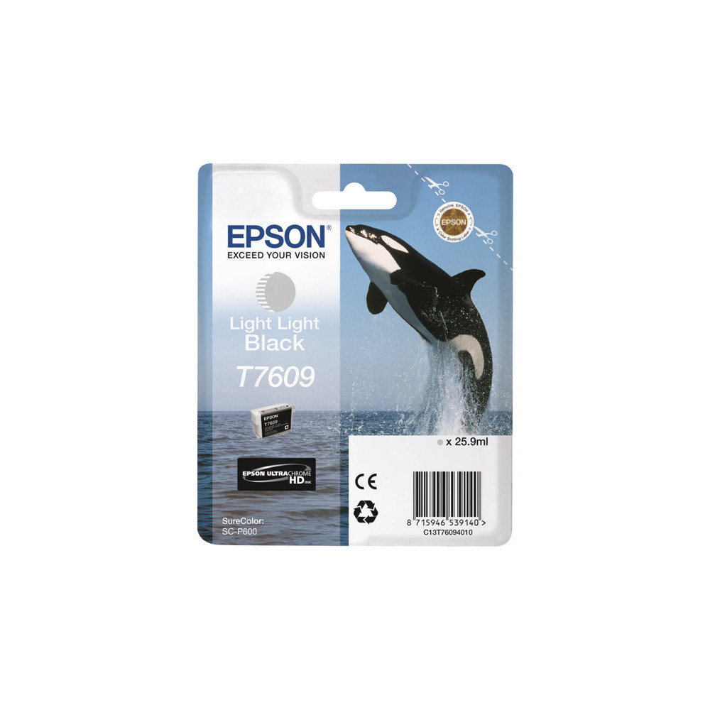 EPSON 5LB T7609 ink cartridge light light black high capacity 25 9ml 12.350 pages 1-pack