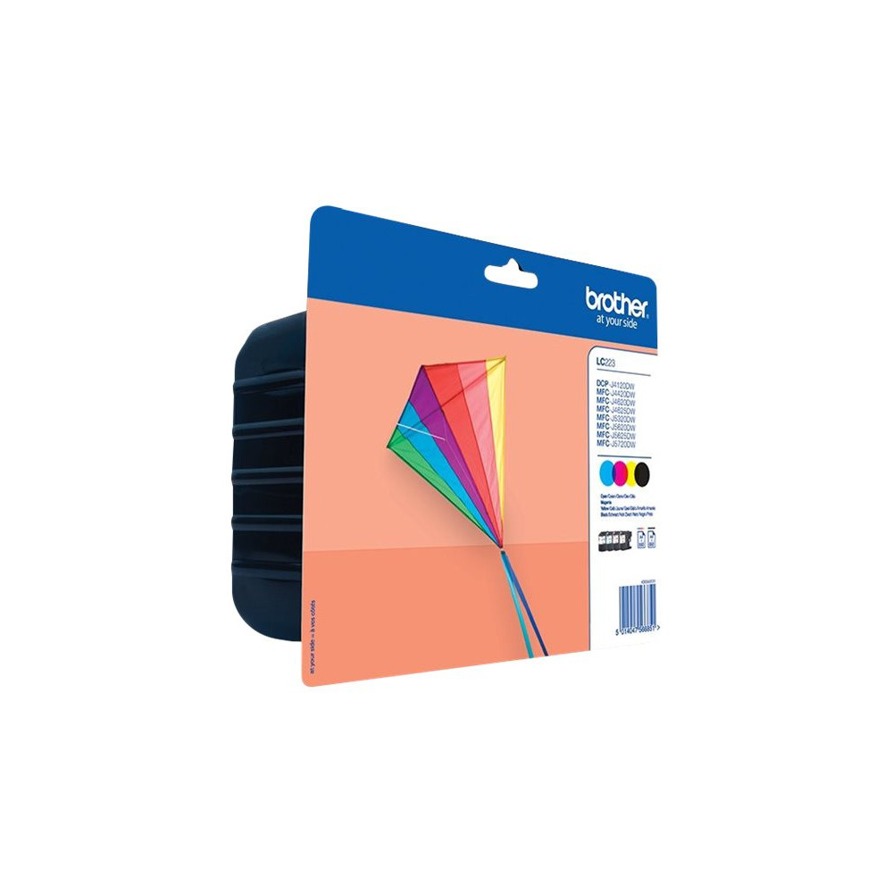 BROTHER Pack blister de 4 cartouches d encre (BK/C/M/Y) pour DCP-J562DW  MFC-J480DW  MFC-J680DW  MFC-J880DW redeal.fr