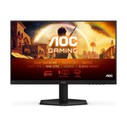 AOC 24G42E 24p Gaming Monitor 180Hz 1920x1080 1ms HDMI DP Black/Grey redeal.fr