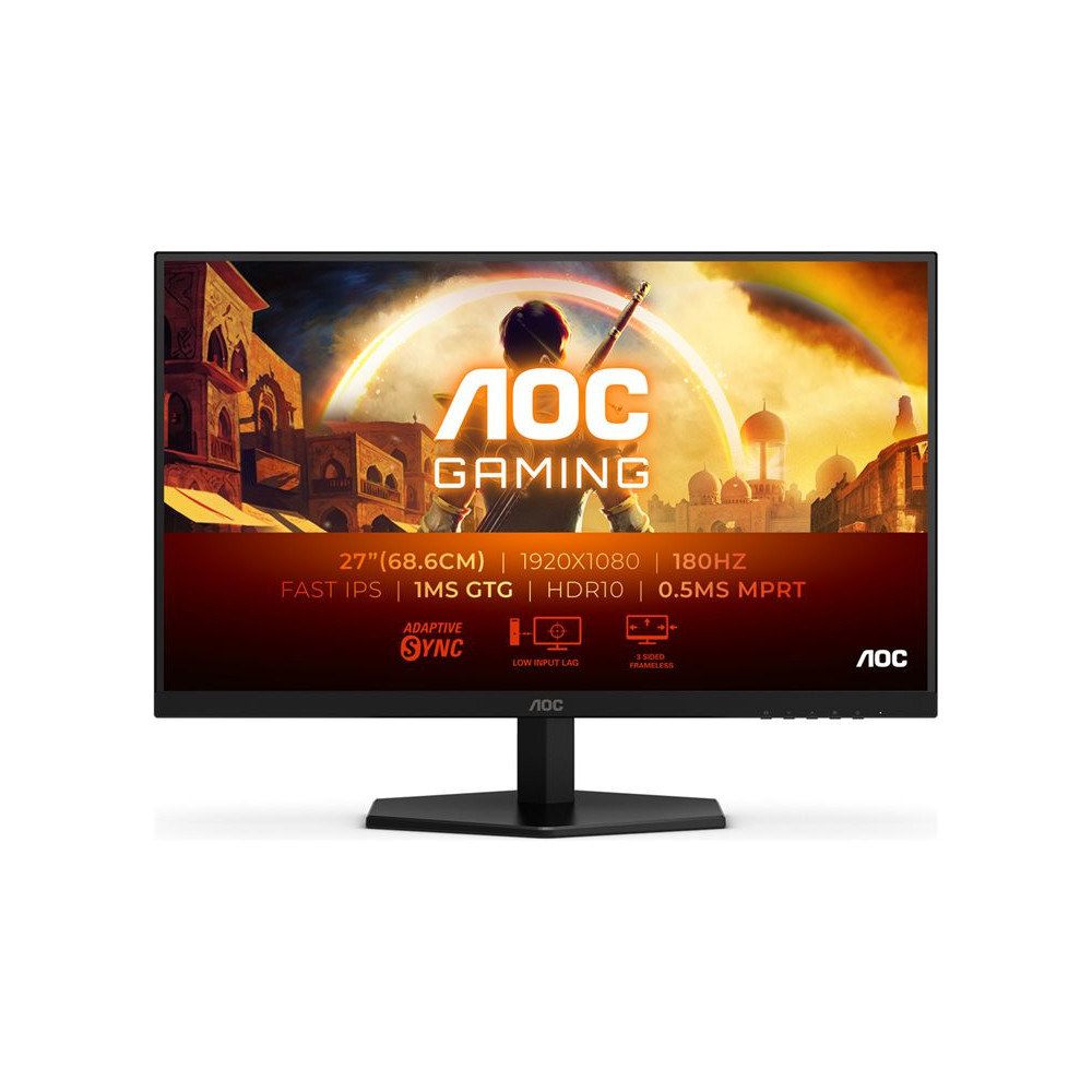 AOC 27G42E 27p Gaming Monitor 180Hz 1920x1080 1ms HDMI DP Black redeal.fr