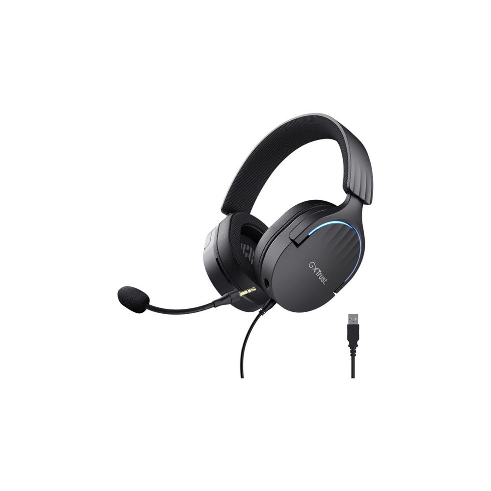 TRUST Casque micro FAYZO 7.1 USB pour PC & Console - Black redeal.fr