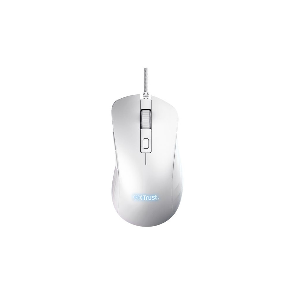 TRUST Souris gaming filaire YBAR+ blanche redeal.fr