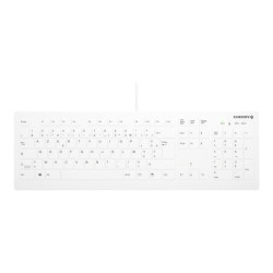 CHERRY Flat Profile Hygiene Desktop Keyboard Sealed USB White (FR) redeal.fr