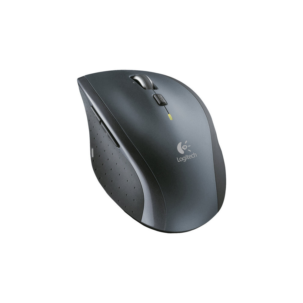LOGITECH M705 Mouse right-handed laser wireless 2.4 GHz USB wireless receiver grey redeal.fr