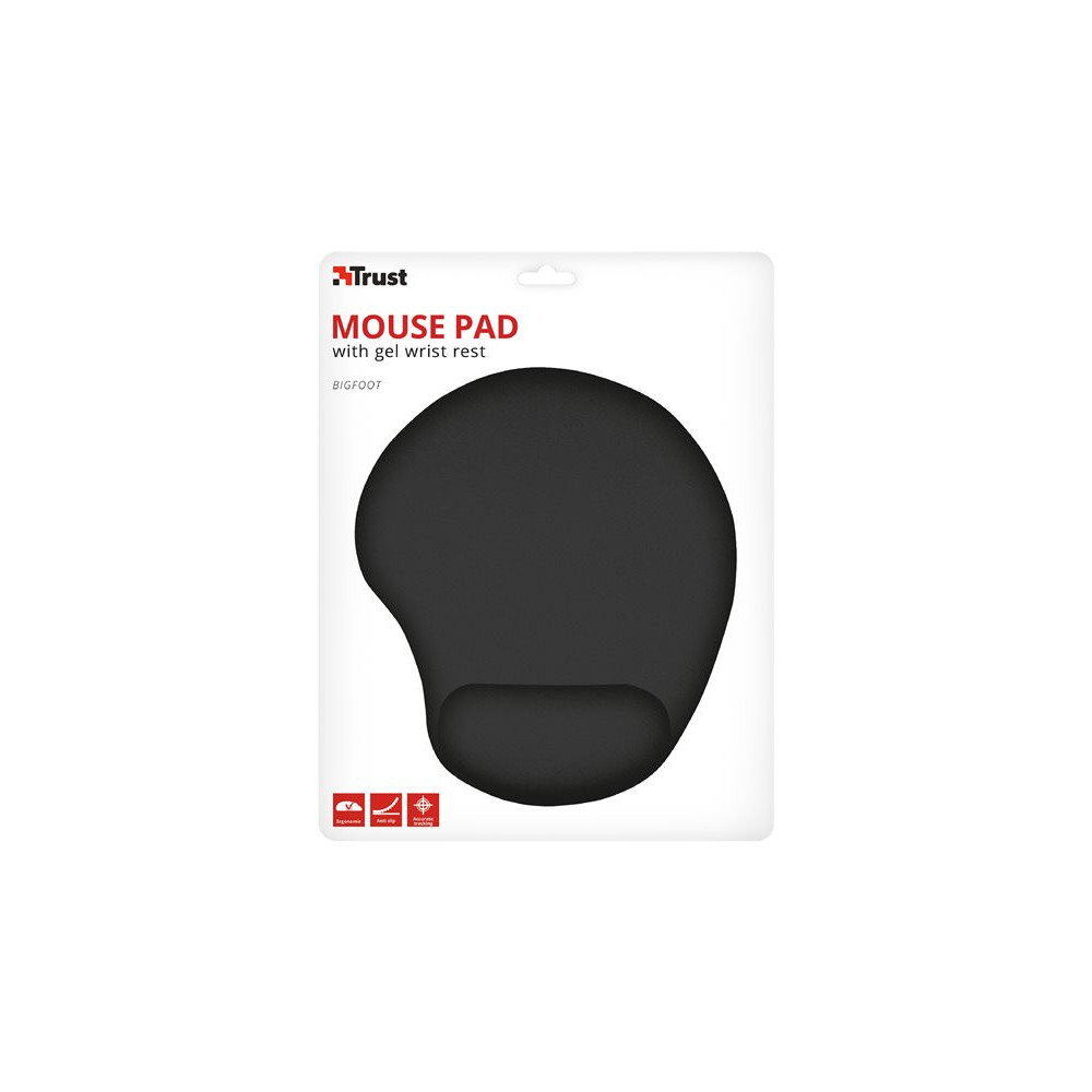TRUST Tapis de souris ergonomique BIGFOOT - noir redeal.fr