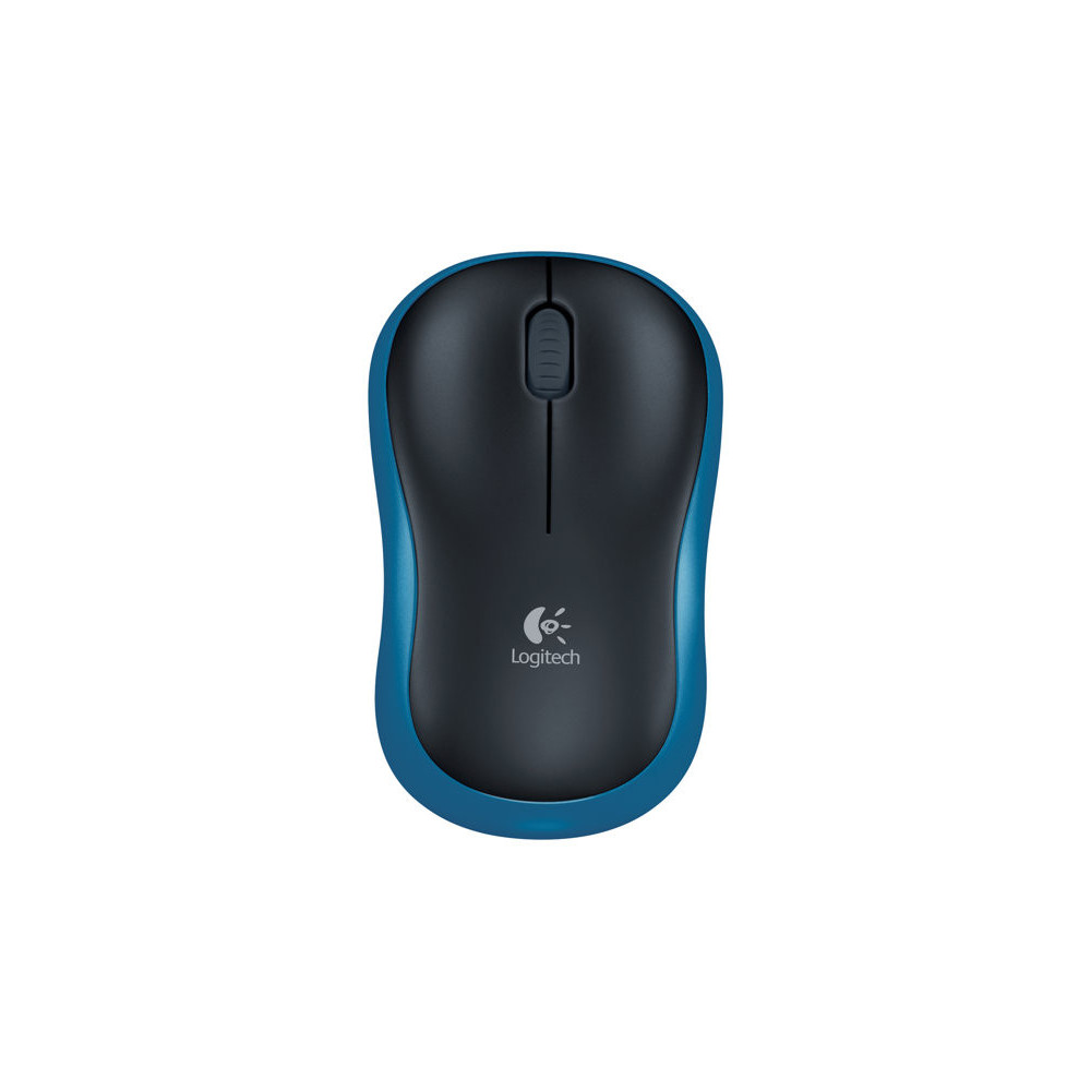 LOGITECH M185 Mouse optical wireless 2.4 GHz USB wireless receiver blue redeal.fr