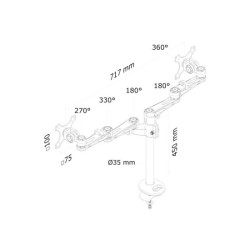 NEOMOUNTS FPMA-D935DG Support décran à fixer 10-27p redeal.fr
