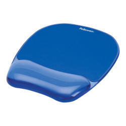 FELLOWES Tapis de souris - Repose-poignet Gel Crystal™ Bleu redeal.fr