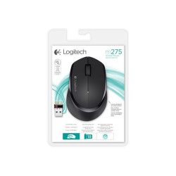 LOGITECH M280 Mouse right-handed optical 3 buttons wireless 2.4 GHz USB wireless receiver black redeal.fr
