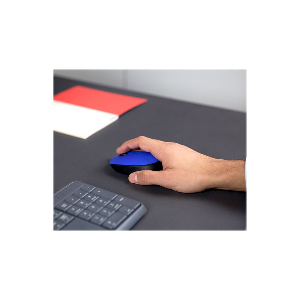 LOGITECH M171 Mouse right and left-handed wireless 2.4 GHz USB wireless receiver black blue redeal.fr