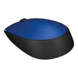 LOGITECH M171 Mouse right and left-handed wireless 2.4 GHz USB wireless receiver black blue redeal.fr