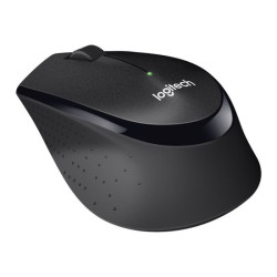 LOGITECH M330 SILENT PLUS Mouse 3 buttons wireless 2.4 GHz USB wireless receiver black redeal.fr