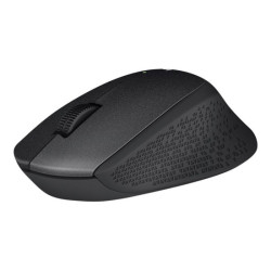 LOGITECH M330 SILENT PLUS Mouse 3 buttons wireless 2.4 GHz USB wireless receiver black redeal.fr