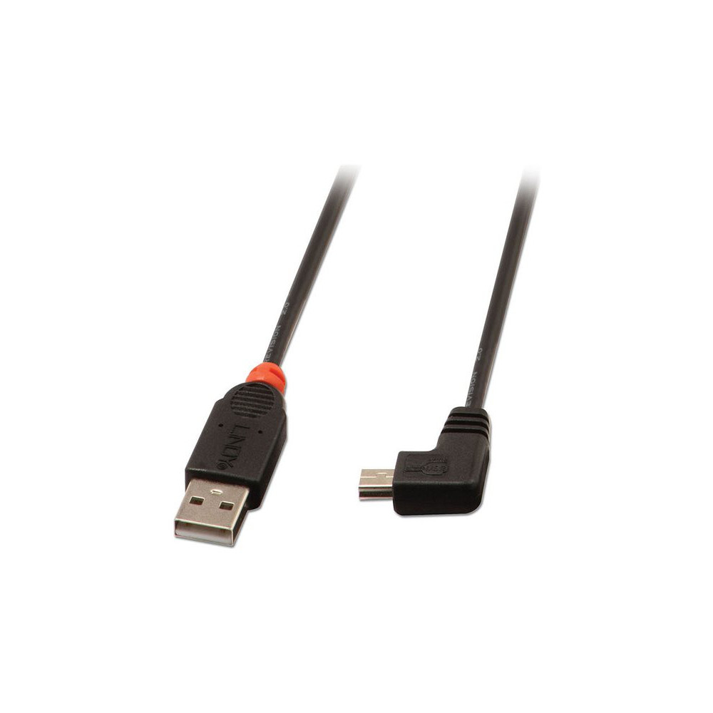 LINDY USB 2.0 Type A/Mini-B 90 0.5m Mini-B plug right angled redeal.fr
