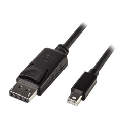 LINDY Mini DP to DP Cable black 5m MiniDisplayPort to DisplayPort redeal.fr