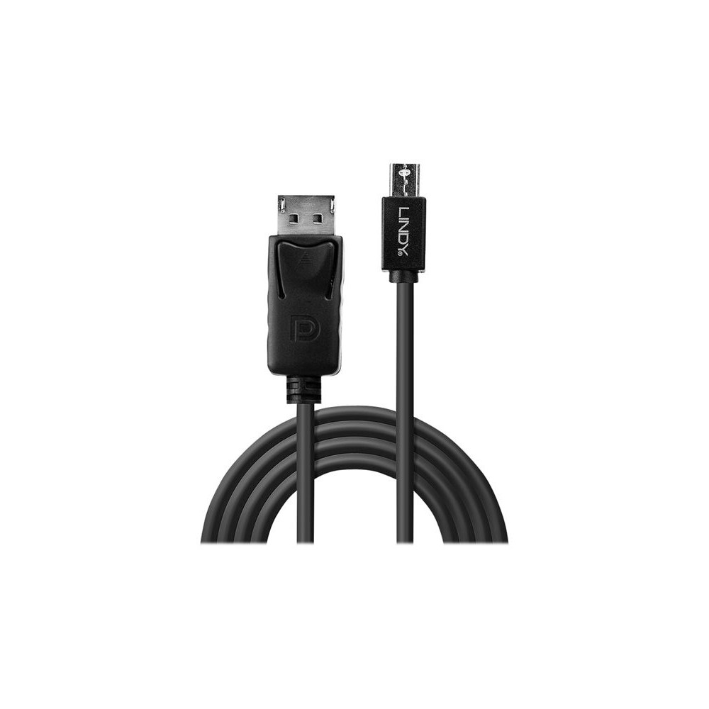 LINDY Mini DP to DP Cable black 3m MiniDisplayPort to DisplayPort redeal.fr