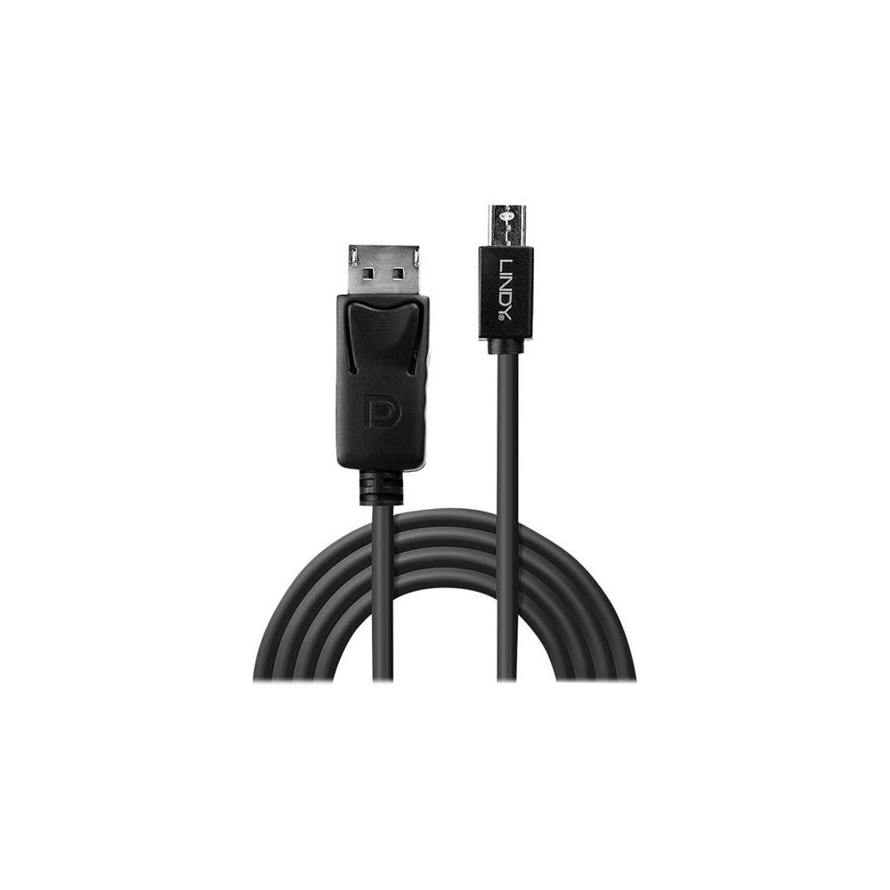 LINDY Mini DP to DP Cable black 1m MiniDisplayPort to DisplayPort redeal.fr
