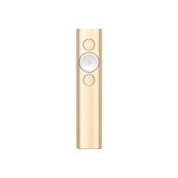 LOGITECH Spotlight Presentation remote control 3 buttons gold redeal.fr