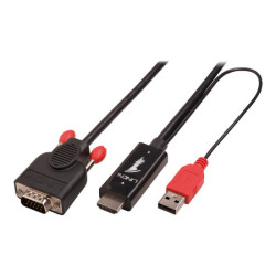 LINDY HDMI to HDMI adapter cable 2m. HDMI Male to VGA Male redeal.fr