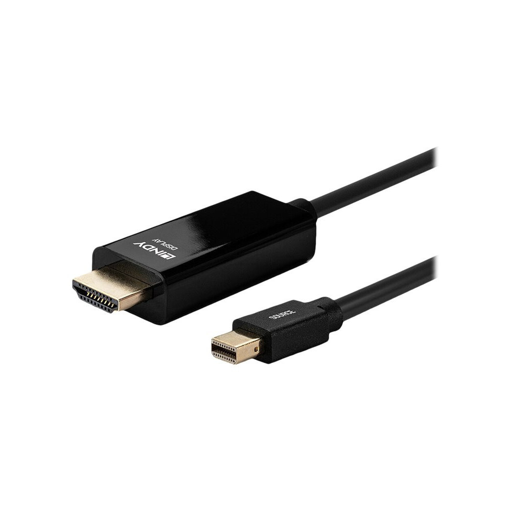LINDY Câble Mini DisplayPort vers HDMI 4K30 DP:passif 3m redeal.fr