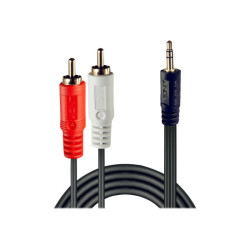 LINDY Premium Audio Adaptercable 3m 2x Phono/RCA to 3.5mm Stereo Jack redeal.fr
