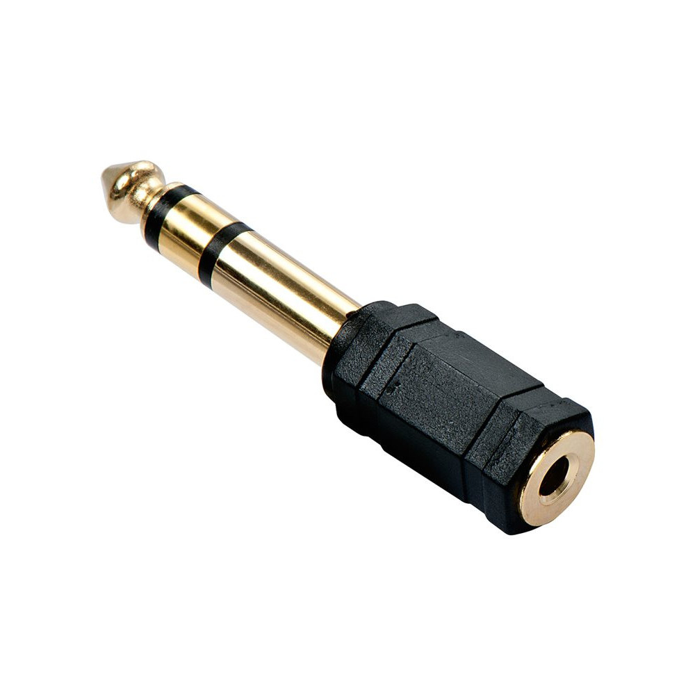 LINDY Adapter Stereo 3.5mm female 6.3mm male gold plated redeal.fr