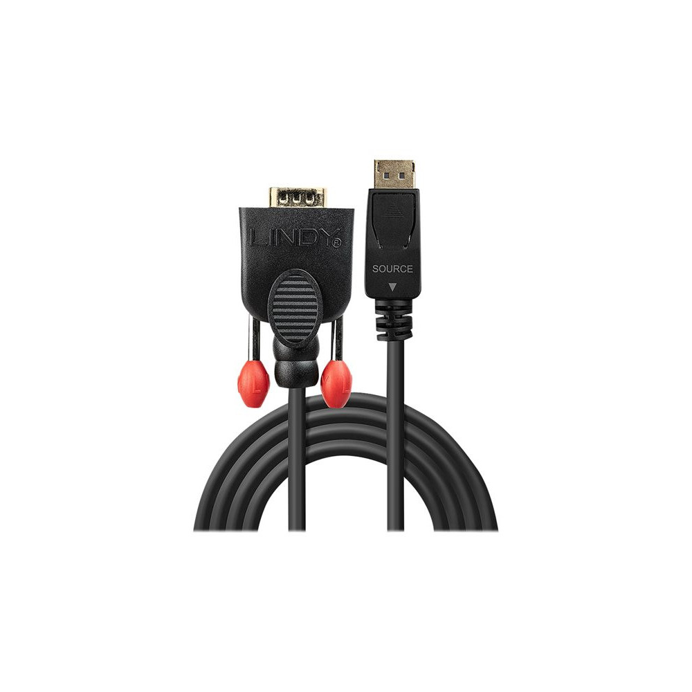 LINDY DisplayPort/VGA converter cable 2m DisplayPort Male to VGA Male DP passive redeal.fr