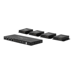 LINDY Kit Extender Splitter 4 Ports HDMI & IR avec Loop Out Cat.6 50m redeal.fr